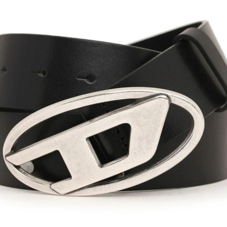 DIESEL（ディーゼル） ベルト オーバルD ロゴ ストリート B-1DR レザー