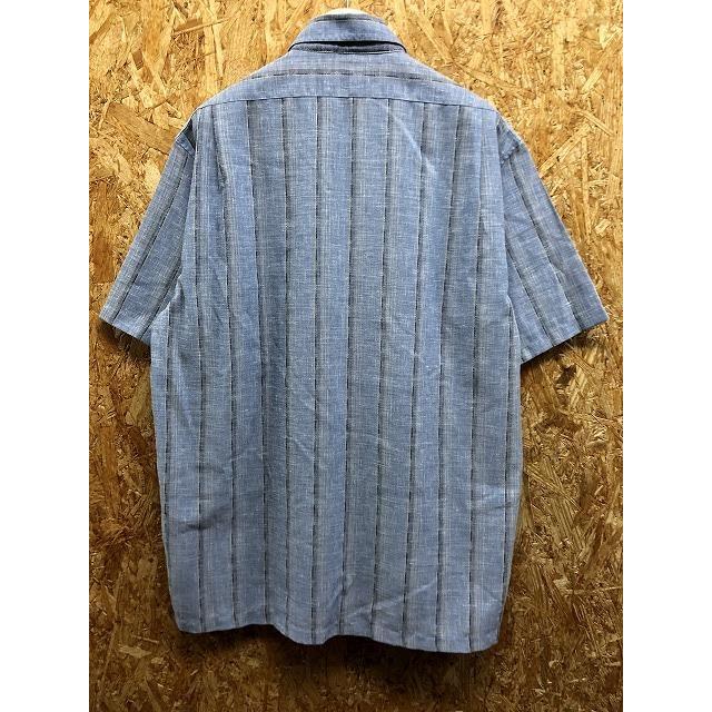 TOKIOS トーキョー L メンズ 若干薄手 シャツ マルチストライプ柄 胸