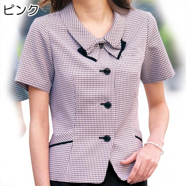 セロリー（SELERY） 事務服 オーバーブラウス 半袖 春夏 S-59932 S