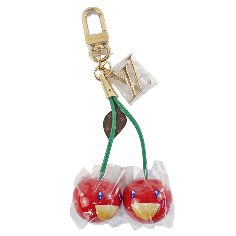 天白】ルイヴィトン LV×TM バッグチャーム・チェリー MO2476 村上隆