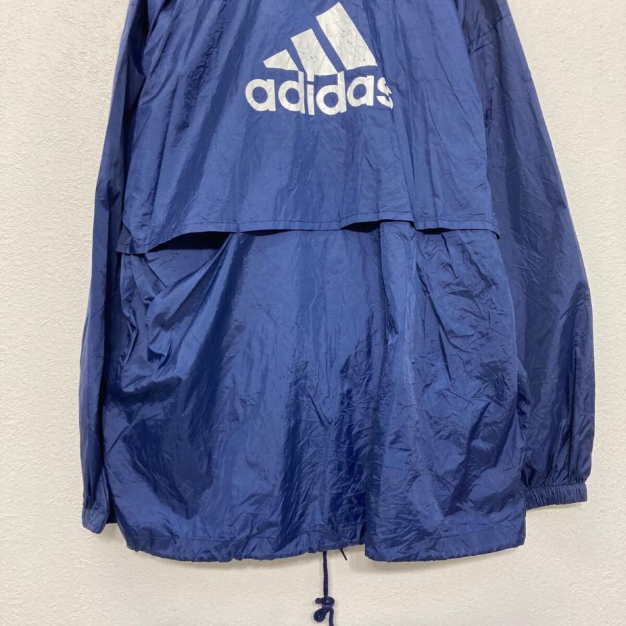 adidas ジップアップ ナイロン ジャケット アディダス L ネイビー