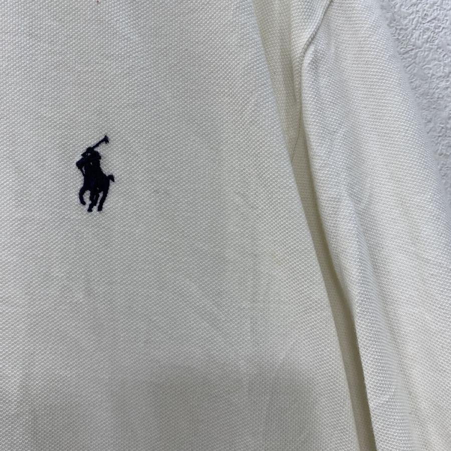 POLO RALPH LAUREN 長袖 ポロシャツ XXL ホワイト ポロラルフローレン
