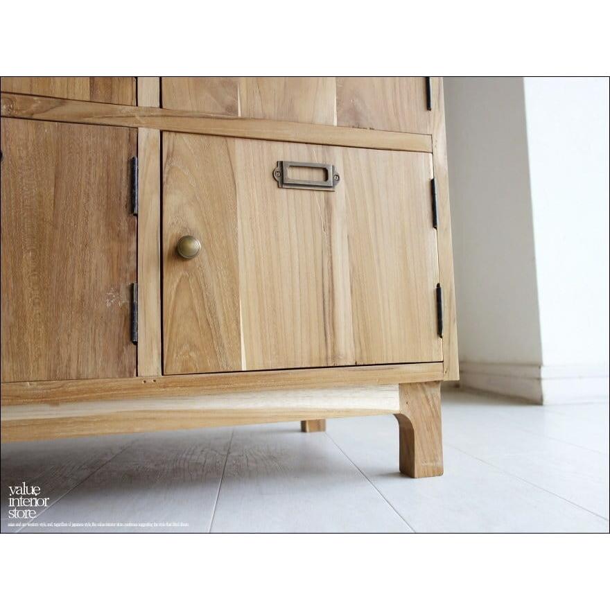 チークロッカーNA 無垢 収納 家具 棚 シェルフ バリューインテリア 美