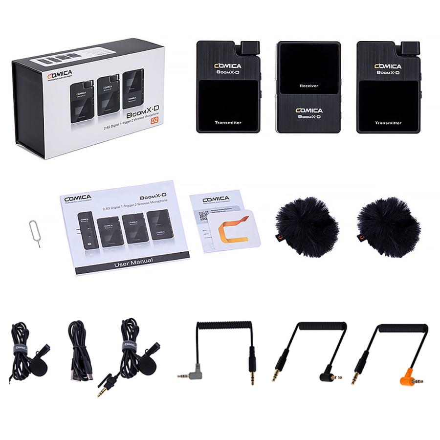 COMICA BoomX-D D2 ワイヤレスマイク 無線マイク ビデオマイク 2.4G