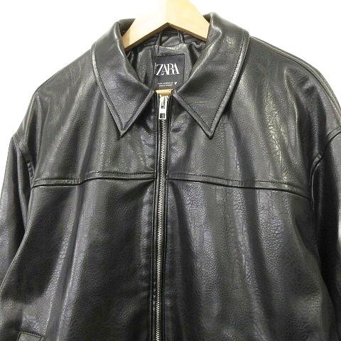 ZARA（ザラ） 未使用品 タグ付き フェイクレザー ジャケット ジップ
