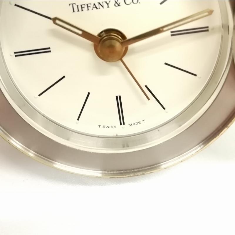 ティファニー TIFFANY & CO. テーブルクロック 置時計 シルバー