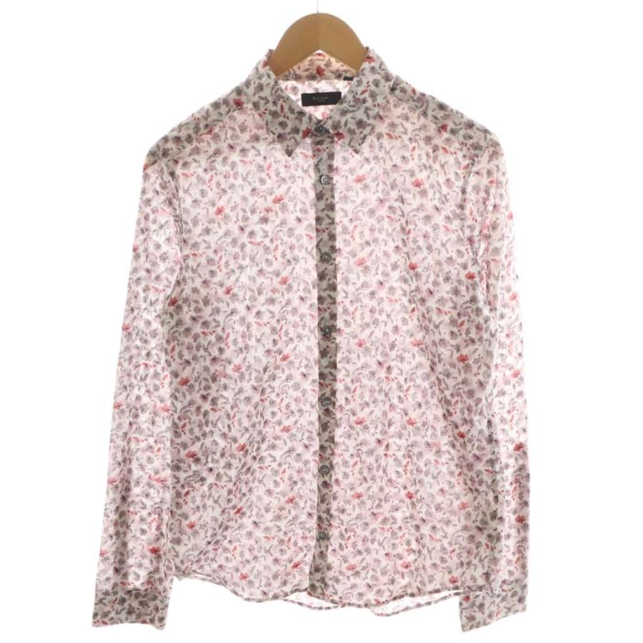 Paul Smith（ポール・スミス） シャツ 長袖 花柄 麻 リネン混 L グレー