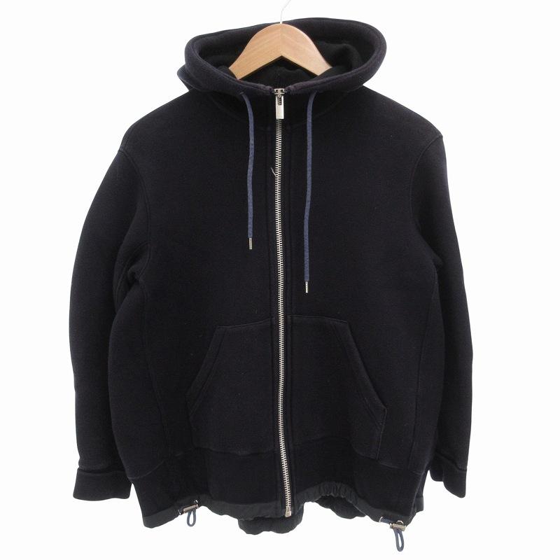 サカイ sacai Sponge Sweat Hoodie ジップアップスポンジパーカー