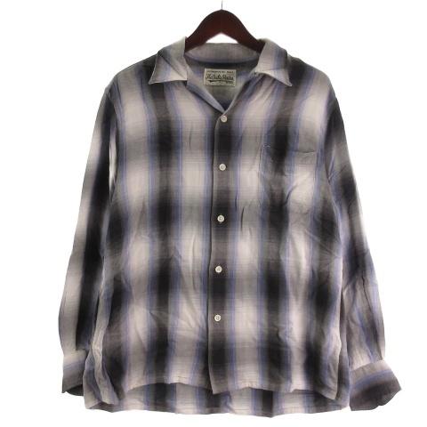 WACKO MARIA（ワコマリア） オンブレチェック オープンカラー シャツ