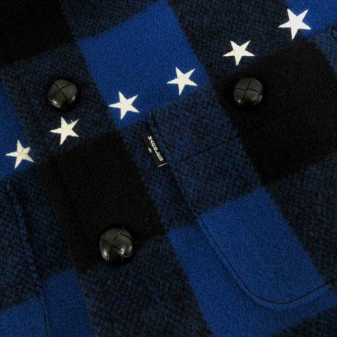 未使用品 マーブルズ Marbles 9STARS BUFFALO CHECK CPO JACKET