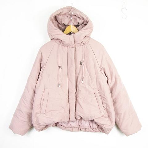 オリーブデオリーブ OLIVE des 中綿 ジャケット フード付き M ピンク