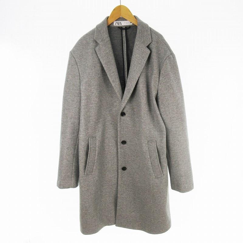 ザラマン ZARA MAN チェスターコート ロング 4WAY COAT ミックスグレー