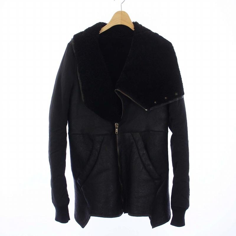 リックオウエンス Rick Owens 11AW Limo Leather Jacket ムートン