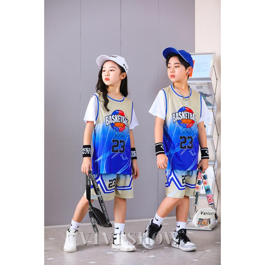 ユニフォーム バスケ セットアップ キッズ ジュニア バスパン メンズ