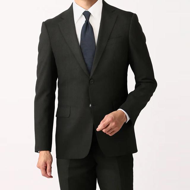 AOYAMA 【洋服の青山】スーツ メンズ スリム 秋冬 ブラック 黒