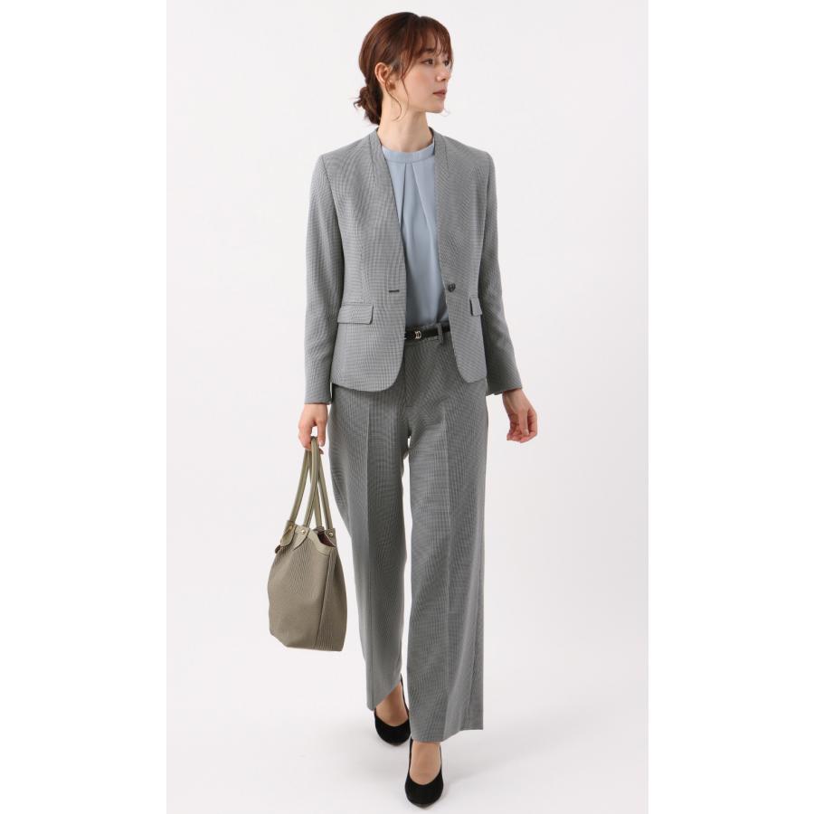 AOYAMA 【洋服の青山】裾上げ済 ワイドパンツ レディース スーツ 10分