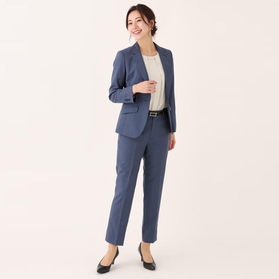 AOYAMA 【洋服の青山】レディース オールシーズン用 ブルー系 1ボタン