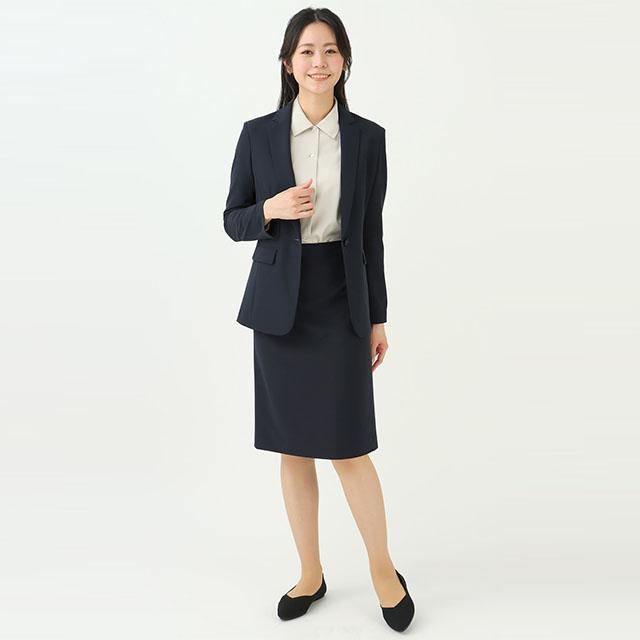 AOYAMA 【洋服の青山】セットアップ可 タイトスカート ひざ丈