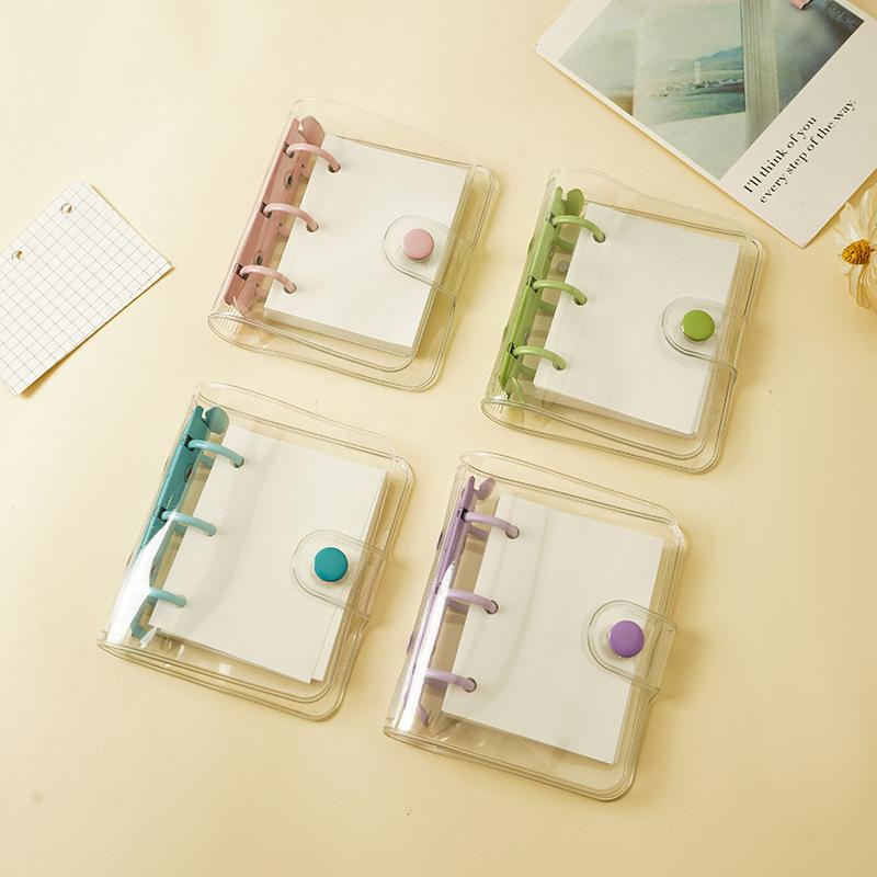 3穴リング ミニバインダー 3穴 紙 ノート 韓国 ゴールド コレクト