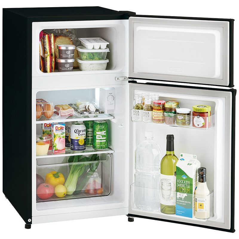 新生活家電4点セット ブラック 黒 冷蔵庫87L 2ドア右開き 洗濯機5kg