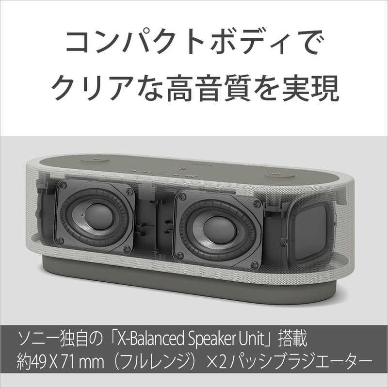 SONY（ソニー） 完全ワイヤレス Bluetoothスピーカー グレー
