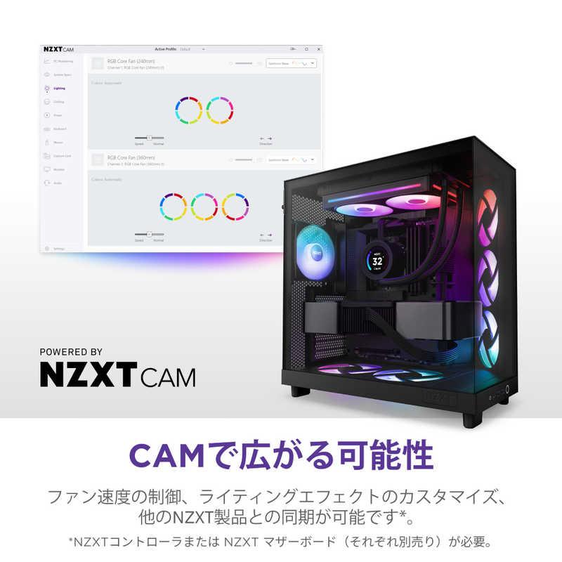NZXT ケースファン シングルフレーム F240 RGB CORE ［ 240mm /2400RPM