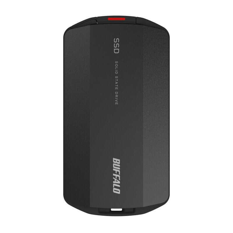 BUFFALO ポータブルSSD 防塵・防滴 USB3.2(Gen2)対応 1TB ブラック