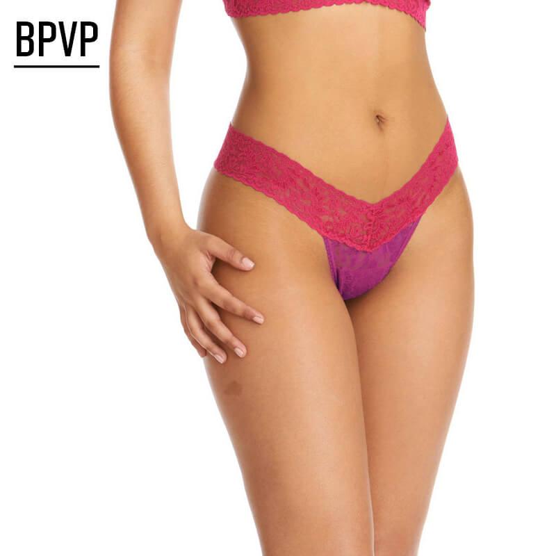 hanky panky（ハンキーパンキー） タンガ バイカラー カラープレイ