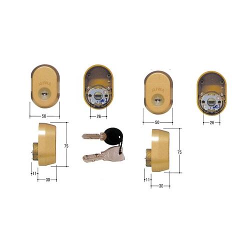 美和ロック 三協アルミ PS タマゴ 2ヶ同一 : 鍵の宅配便 - 通販