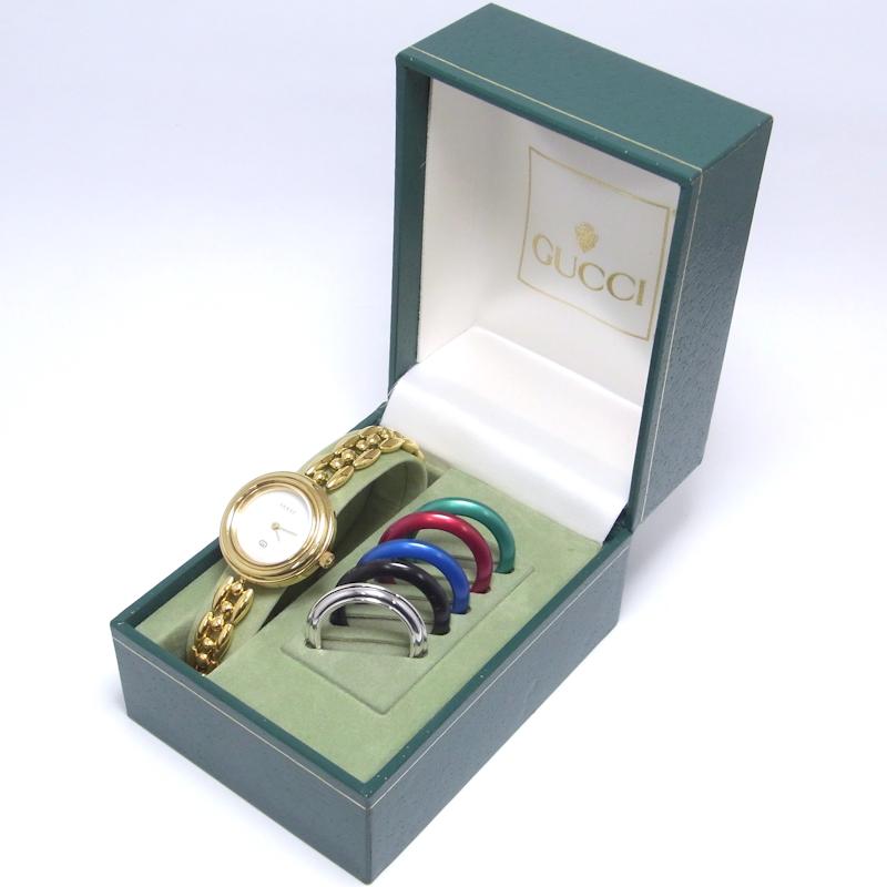 GUCCI（グッチ） 11/12 チェンジベゼル GPブレス ベゼル6色 レディース