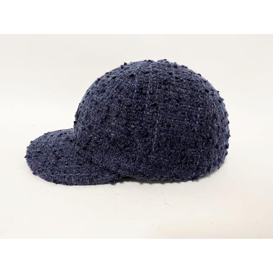 CHANEL（シャネル） 送料無料 キャップ ツイード ブルー ネイビー 帽子