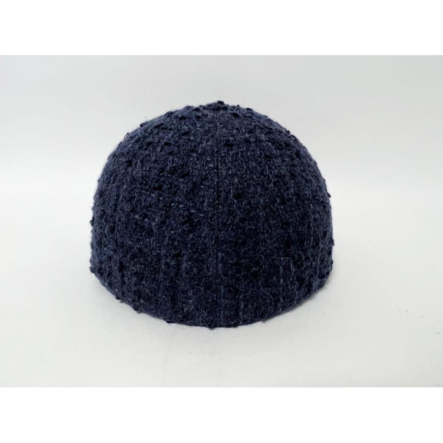 CHANEL（シャネル） 送料無料 キャップ ツイード ブルー ネイビー 帽子