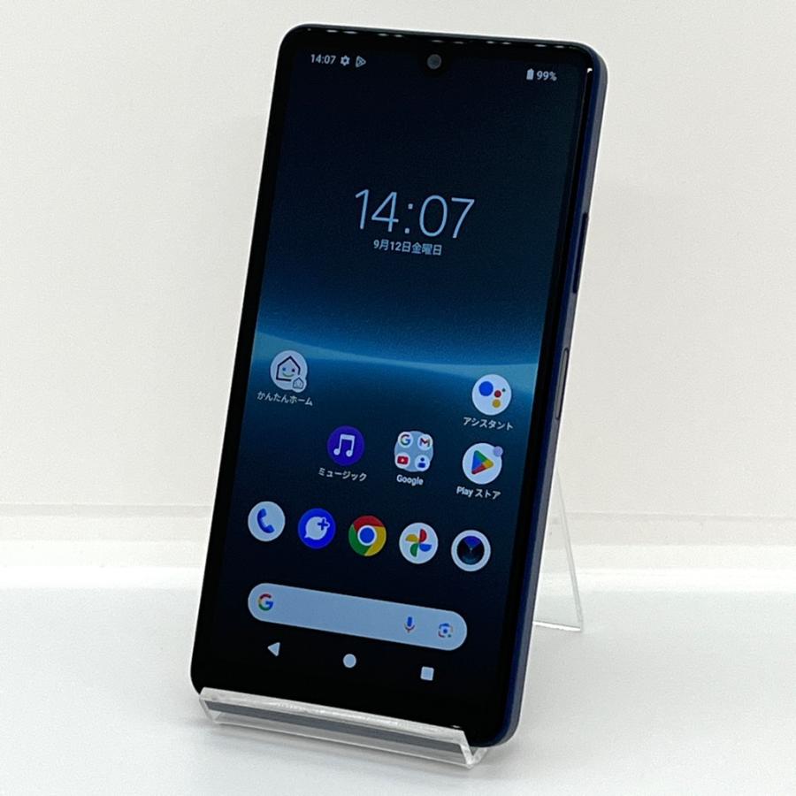 Xperia Ace 【美品】SIMフリー III SOG08 au [ブルー] 64GB／4GB 5G