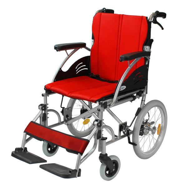 ケアテックジャパン 車椅子 軽量 コンパクト ハピネスワイド-介助式