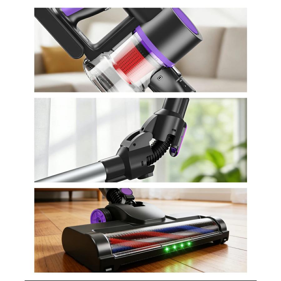 Joyhouse 「クーポンで12,980円」掃除機 コードレス 75kPa吸引力 自立