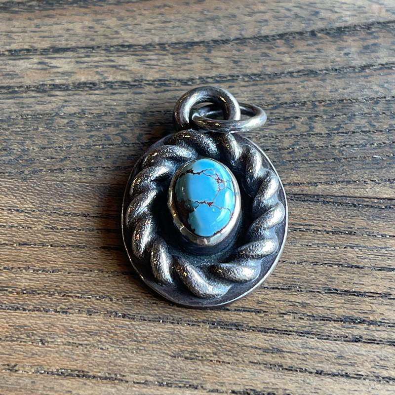 LYNCH SILVERSMITH】 ROPE TOP TURQUOISE GOLDEN HILLS No.2 リンチ