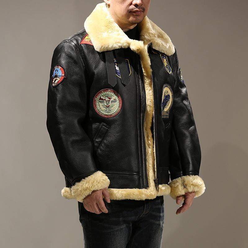 B-3ムートンジャケット ムート B3 フライトジャケット 革ジャン