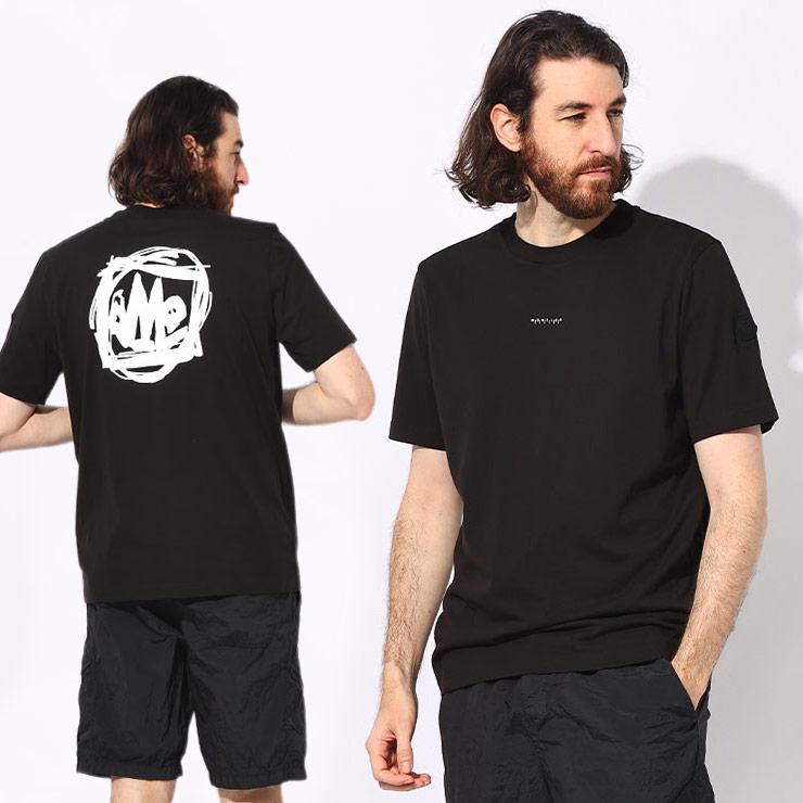 MONCLER（モンクレール） バックステッチロゴ クルーネック 半袖 T