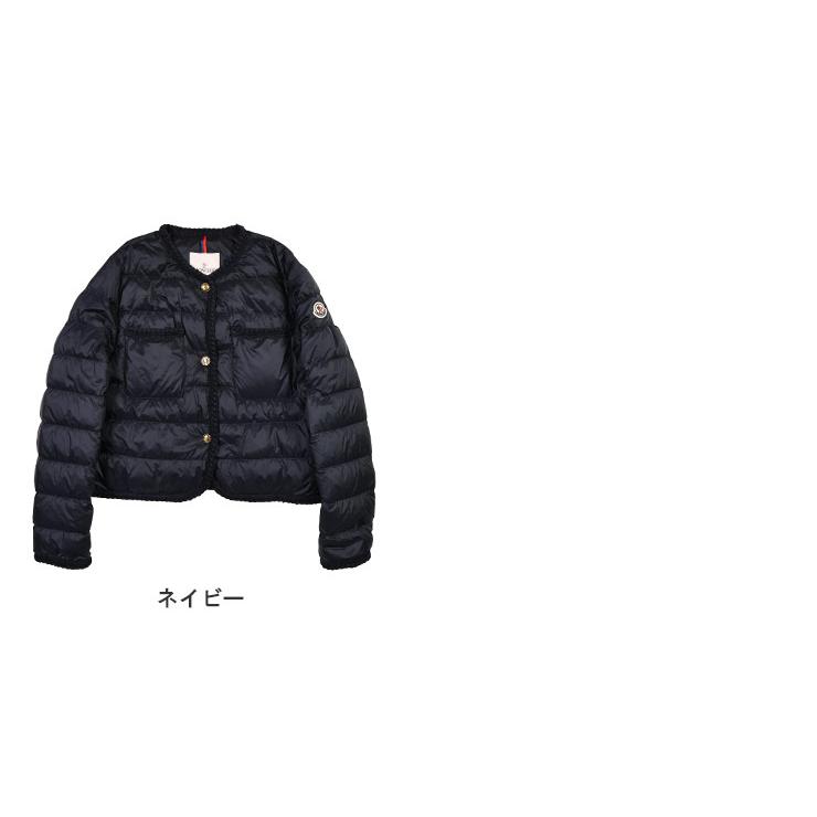 MONCLER（モンクレール） 編み込みトリム ゴールドボタン ノーカラー