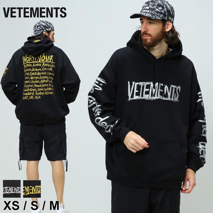 VETEMENTS（ヴェトモン） パーカー メンズ ブランド ロゴ プリント