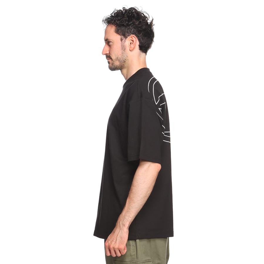 DIESEL（ディーゼル） ビッグオーバル刺繍 クルーネック 半袖 Tシャツ