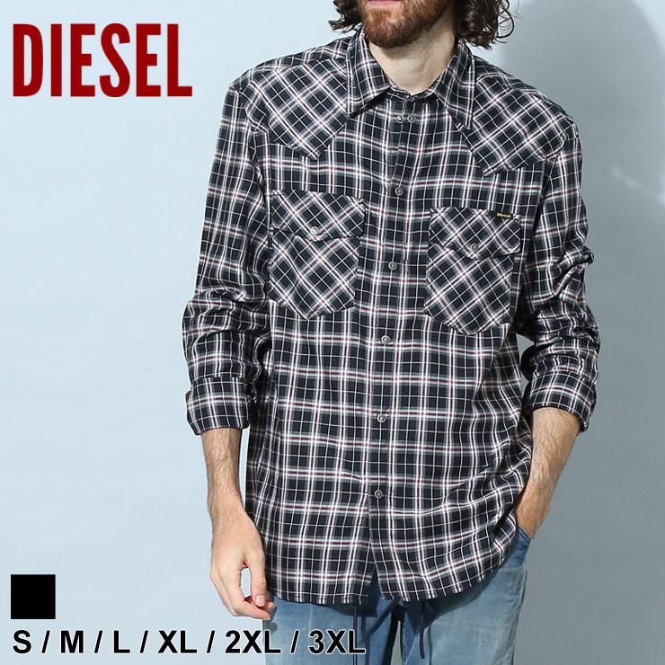 DIESEL（ディーゼル） メンズ シャツ 長袖 ブランド 長袖シャツ