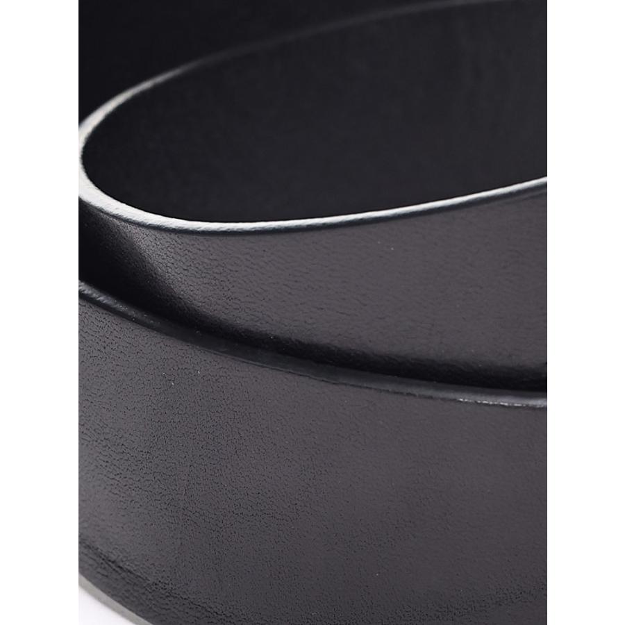 DIESEL（ディーゼル） 牛革 オーバルロゴ バックル留め ベルト メンズ