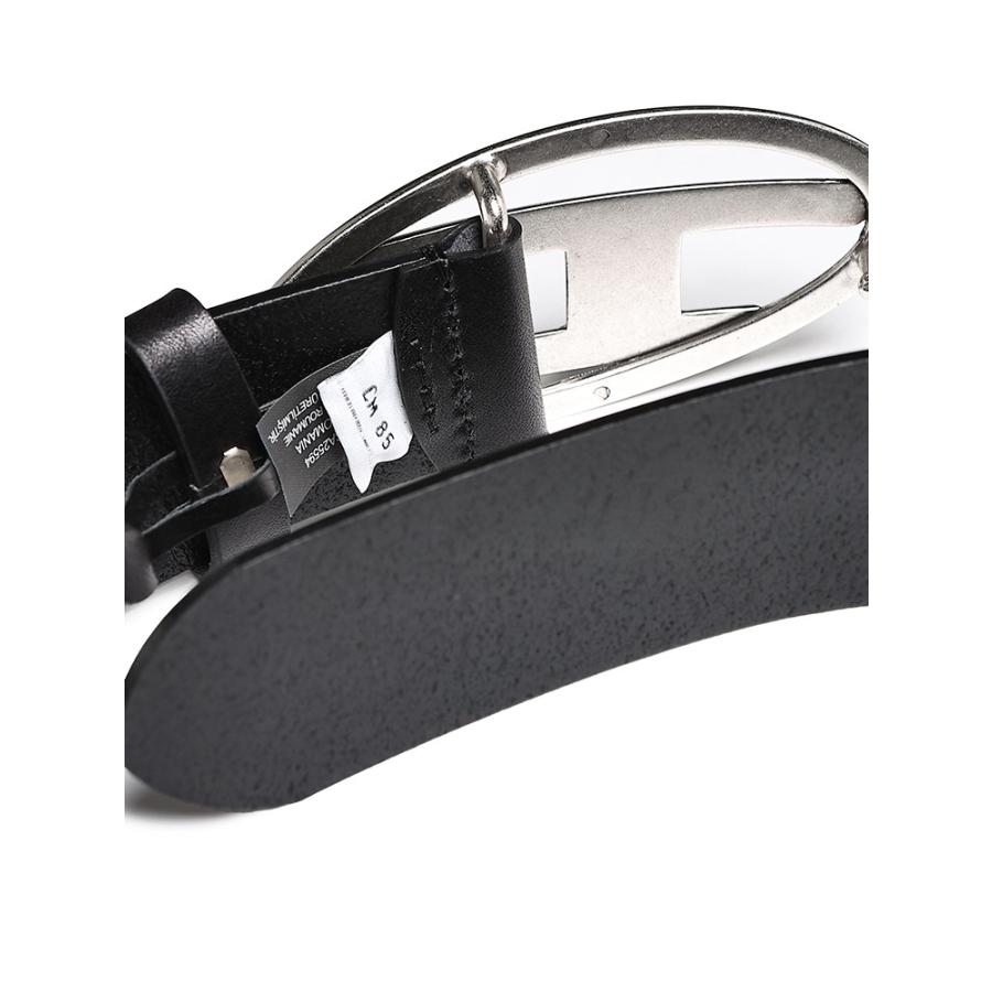 DIESEL（ディーゼル） プルアップレザー Dロゴ バックル留め ベルト