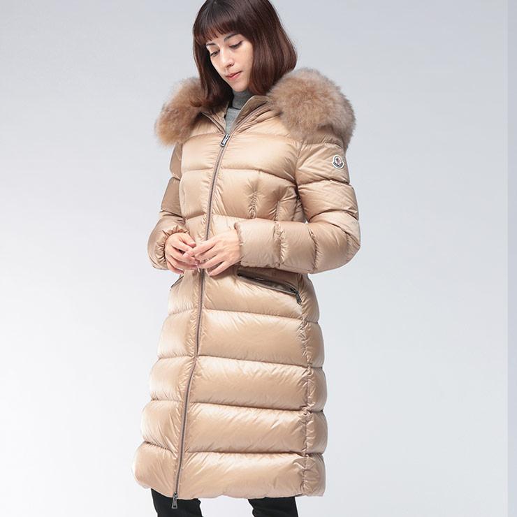 MONCLER（モンクレール） シープファー フルジップ ダウンコート