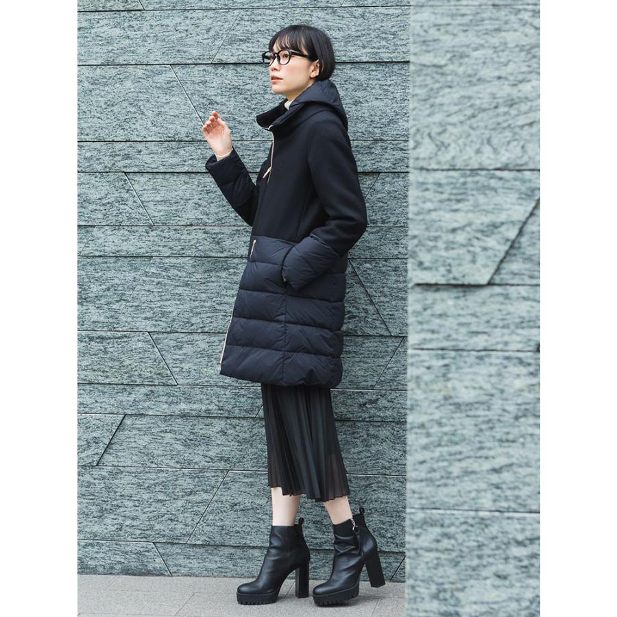 HERNO（ヘルノ） ダウン コート レディース ウール 切り替え