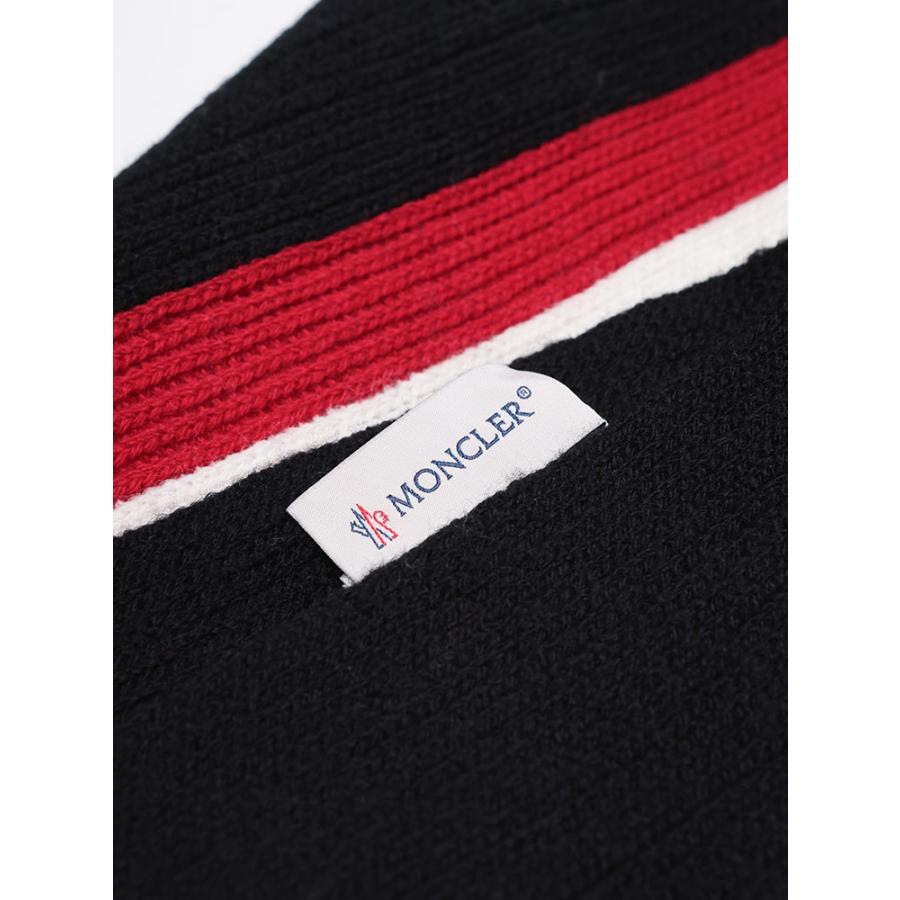 MONCLER（モンクレール） マフラー メンズ ロゴ トリコロールライン