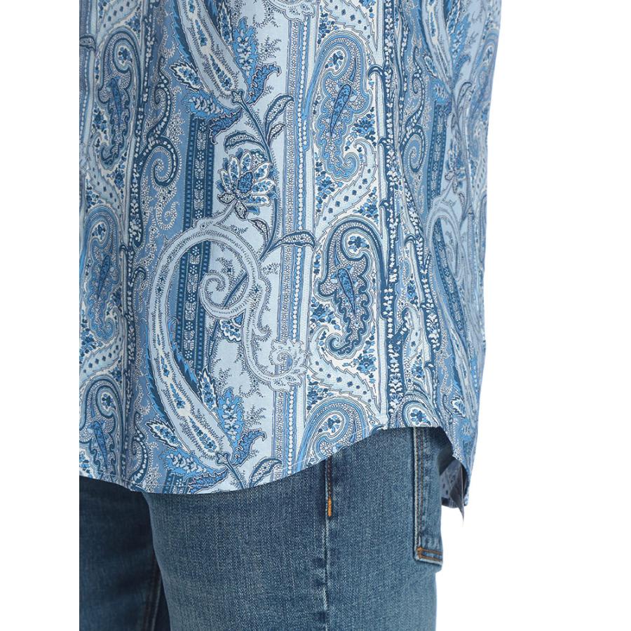 ETRO（エトロ） メンズ シャツ 長袖 ペイズリー柄 ストレッチ コットン