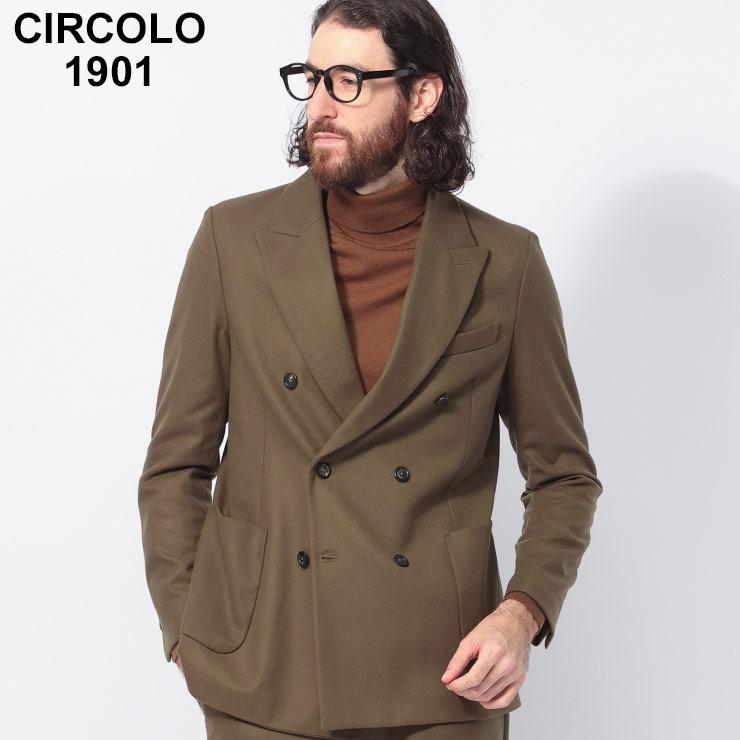 CIRCOLO 1901（チルコロ 1901） セットアップ対応 ウール100％ ダブル