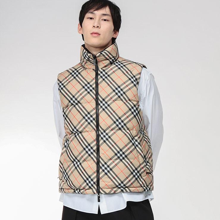 BURBERRY（バーバリー） ダウン ベスト メンズ ロゴ リバーシブル